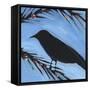 Bird And Berries 3-Tim Nyberg-Framed Stretched Canvas