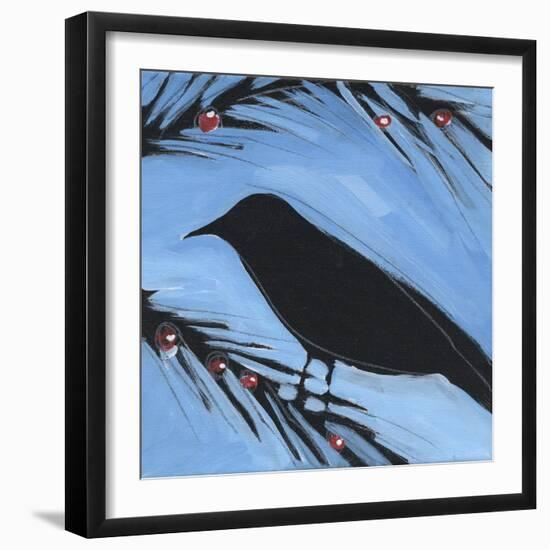 Bird And Berries 3-Tim Nyberg-Framed Giclee Print