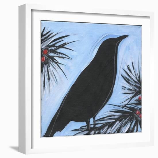 Bird And Berries 9-Tim Nyberg-Framed Giclee Print