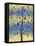 Bird and Bird Houses on Tree-Kerri Ambrosino-Framed Stretched Canvas