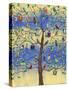 Bird and Bird Houses on Tree-Kerri Ambrosino-Stretched Canvas
