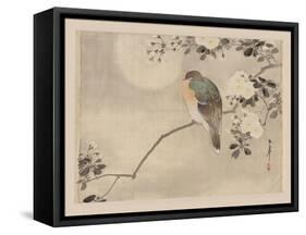 Bird and Cherry Blossoms-null-Framed Stretched Canvas