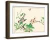 Bird and Hornets-Kyosai Kawanabe-Framed Giclee Print