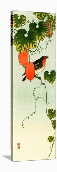 Bird and Orange Fruit Vine-Koson Ohara-Stretched Canvas