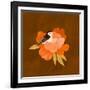 Bird and peony, 2021-Léa Le Pivert-Framed Giclee Print