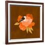 Bird and peony, 2021-Léa Le Pivert-Framed Giclee Print