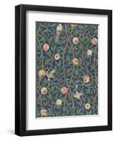 'Bird and Pomegranate' Wallpaper Design, printed by John Henry Dearle-William Morris-Framed Premium Giclee Print