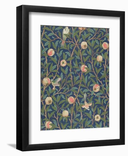 'Bird and Pomegranate' Wallpaper Design, printed by John Henry Dearle-William Morris-Framed Premium Giclee Print