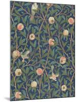 'Bird and Pomegranate' Wallpaper Design, printed by John Henry Dearle-William Morris-Mounted Giclee Print