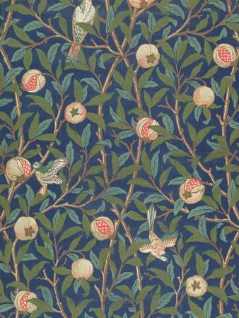 Bird And Pomegranate Wallpaper Design Printed By John Henry Dearle Giclee Print William Morris Allposters Com