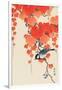 Bird and Red Ivy-Koson Ohara-Framed Giclee Print