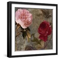 Bird and Roses-Sasha-Framed Giclee Print