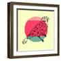 Bird and Sunset-Lisa Kroll-Framed Art Print