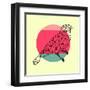 Bird and Sunset-Lisa Kroll-Framed Art Print