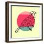 Bird and Sunset-Lisa Kroll-Framed Art Print