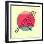 Bird and Sunset-Lisa Kroll-Framed Art Print