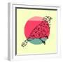 Bird and Sunset-Lisa Kroll-Framed Art Print