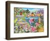 Bird Bath Haven-Kathy Kehoe Bambeck-Framed Giclee Print