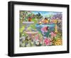 Bird Bath Haven-Kathy Kehoe Bambeck-Framed Giclee Print