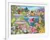 Bird Bath Haven-Kathy Kehoe Bambeck-Framed Giclee Print