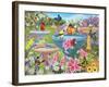 Bird Bath Haven-Kathy Kehoe Bambeck-Framed Giclee Print