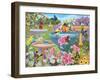 Bird Bath Haven-Kathy Kehoe Bambeck-Framed Giclee Print