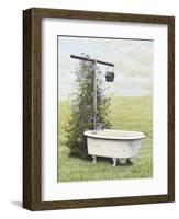 Bird Bath-Kathleen Green-Framed Art Print