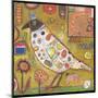 Bird Black head Color-Jill Mayberg-Mounted Giclee Print