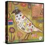 Bird Black head Color-Jill Mayberg-Stretched Canvas