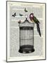 Bird Cage and Parrot-Marion Mcconaghie-Mounted Art Print