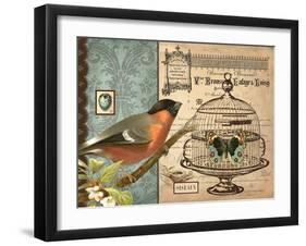 Bird & Cage I-Gwendolyn Babbitt-Framed Art Print