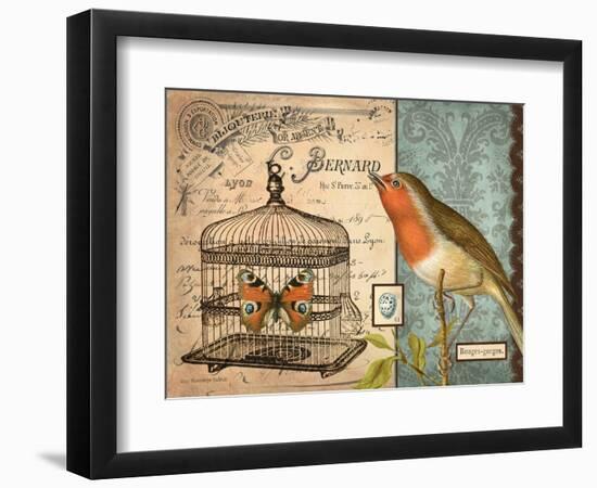 Bird & Cage II-Gwendolyn Babbitt-Framed Art Print