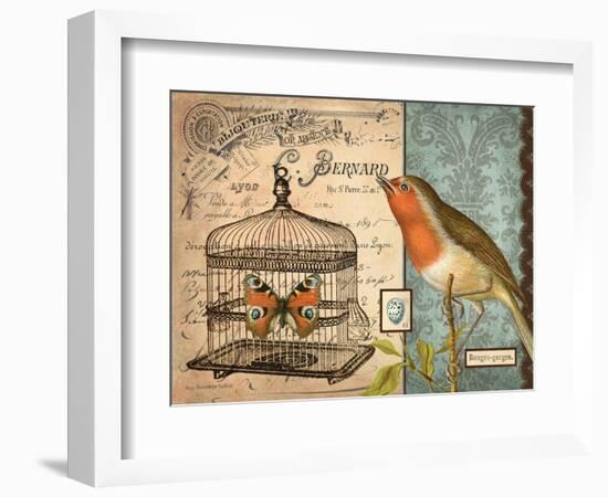 Bird & Cage II-Gwendolyn Babbitt-Framed Art Print