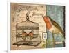 Bird & Cage II-Gwendolyn Babbitt-Framed Art Print