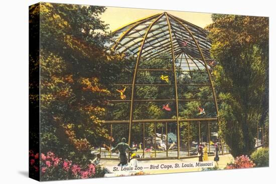Bird Cage in Zoo, St. Louis, Missouri-null-Stretched Canvas