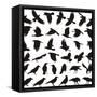 Bird Carrion Crow-Gepard-Framed Stretched Canvas