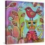 Bird Cat-Carla Bank-Stretched Canvas