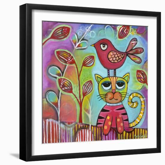 Bird Cat-Carla Bank-Framed Premium Giclee Print