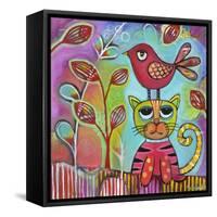 Bird Cat-Carla Bank-Framed Stretched Canvas
