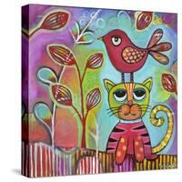 Bird Cat-Carla Bank-Stretched Canvas