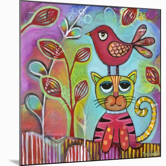 Bird Cat-Carla Bank-Mounted Giclee Print