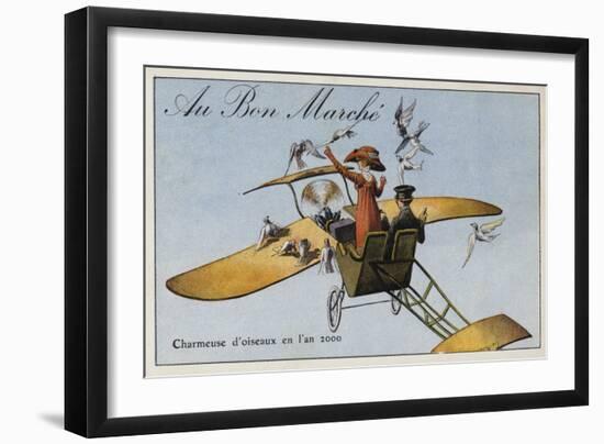 Bird Charmer in the Year 2000-null-Framed Giclee Print