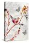 Bird & Cherry Blossoms II-Susan Jill-Stretched Canvas