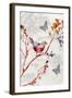 Bird & Cherry Blossoms II-Susan Jill-Framed Art Print