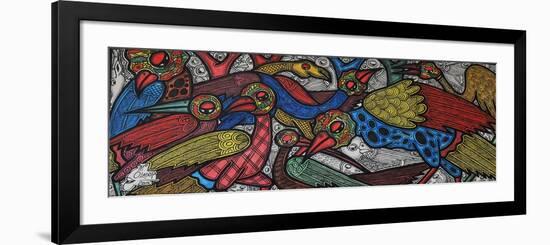 Bird Conference-Muktair Oladoja-Framed Giclee Print