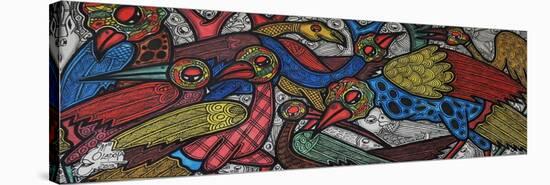 Bird Conference-Muktair Oladoja-Stretched Canvas