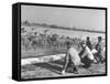 Bird Counters of the Audubon Society Observing Flock of Pintail and Mallard Ducks-Francis Miller-Framed Stretched Canvas