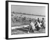 Bird Counters of the Audubon Society Observing Flock of Pintail and Mallard Ducks-Francis Miller-Framed Premium Photographic Print