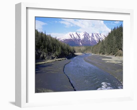 Bird Creek Along the Seward Highway, Girdwood, Alaska, USA-Alison Wright-Framed Photographic Print