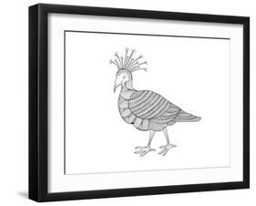 Bird Crowned Pigeon-Neeti Goswami-Framed Art Print
